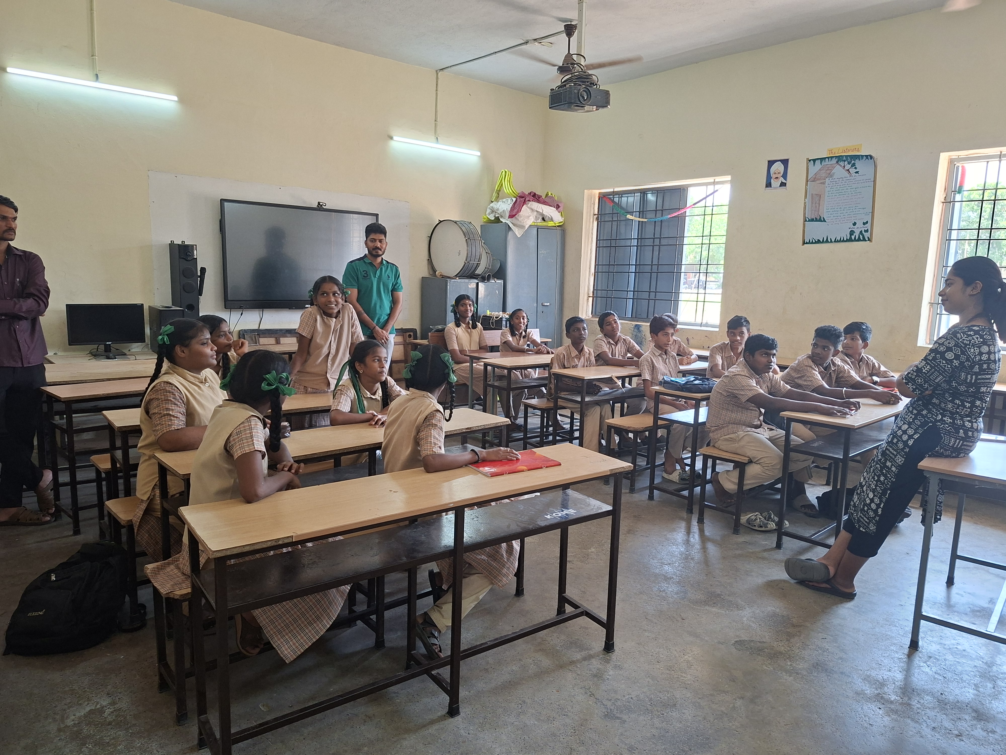 An interactive discussion session with mentors and students